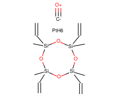 Platinumcarbonylcyclovinylmethylsiloxane complex