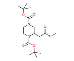 Di-tert-butyl 2-(2-methoxy-2-oxoethyl)piperazine-1,4-dicarboxylate