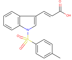 3-{1-[(4-methylphenyl)sulfonyl]-1H-indol-3-yl}acrylic acid