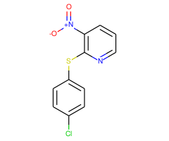 2-[(4-chlorophenyl)thio]-3-nitropyridine