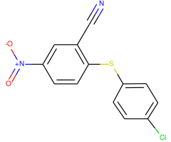 2-[(4-chlorophenyl)thio]-5-nitrobenzonitrile