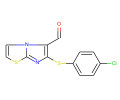 6-[(4-chlorophenyl)thio]imidazo[2,1-b][1,3]thiazole-5-carbaldehyde