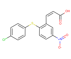 3-{2-[(4-chlorophenyl)thio]-5-nitrophenyl}acrylic acid