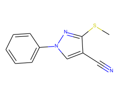 3-(methylthio)-1-phenyl-1H-pyrazole-4-carbonitrile