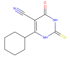 4-cyclohexyl-2-mercapto-6-oxo-1,6-dihydropyrimidine-5-carbonitrile