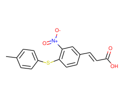 3-{4-[(4-methylphenyl)thio]-3-nitrophenyl}acrylic acid