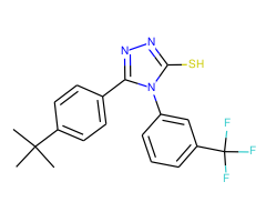 5-[4-(tert-butyl)phenyl]-4-[3-(trifluoromethyl)phenyl]-4H-1,2,4-triazole-3-thiol