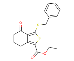 ethyl 3-(benzylthio)-4-oxo-4,5,6,7-tetrahydro-2-benzothiophene-1-carboxylate