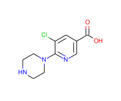 5-chloro-6-(piperazin-1-yl)pyridine-3-carboxylic acid