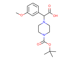 2-[4-(tert-Butoxycarbonyl)piperazin-1-yl]-2-(3-methoxyphenyl)acetic acid