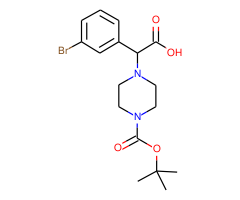 2-(4-Boc-piperazinyl)-2-(3-bromophenyl)acetic acid