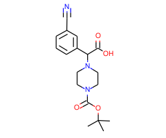 2-(4-Boc-piperazinyl)-2-(3-cyanophenyl)acetic acid