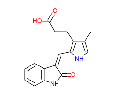 2-[(1,2-Dihydro-2-oxo-3H-indol-3-ylidene)methyl]-4-methyl-1H-pyrrole-3-propanoic acid