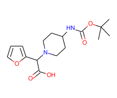 2-(4-((tert-Butoxycarbonyl)amino)piperidin-1-yl)-2-(furan-2-yl)acetic acid