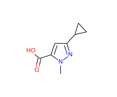 3-cyclopropyl-1-methyl-1H-pyrazole-5-carboxylic acid