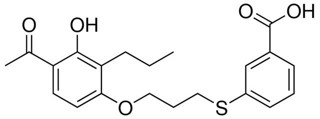 3-[[3-(4-ACETYL-3-HYDROXY-2-PROPYLPHENOXY)PROPYL]SULFANYL]BENZOIC ACID