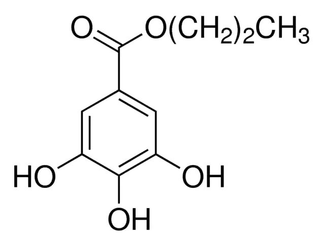 Propyl gallate for ID and assay