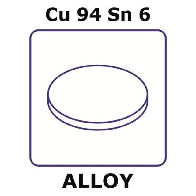 Phosphor bronze alloy, Cu94Sn6