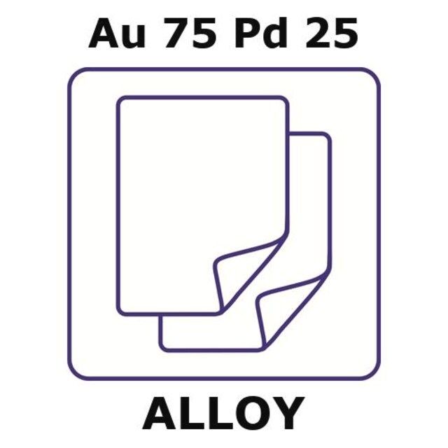 Gold-palladium alloy, Au75Pd25