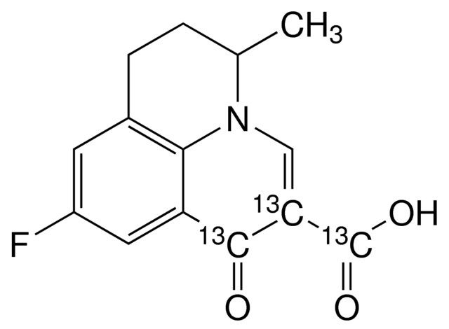 Flumequine-(<i>1,2,carboxy</i>-<sup>13</sup>C<sub>3</sub>)