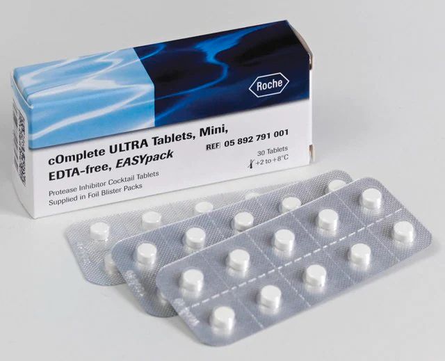 cOmplete<sup>TM</sup> ULTRA Tablets, Mini, EDTA-free, <i>EASYpack</i> Protease Inhibitor Cocktail