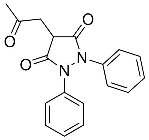 4-(2-oxopropyl)-1,2-diphenyl-3,5-pyrazolidinedione