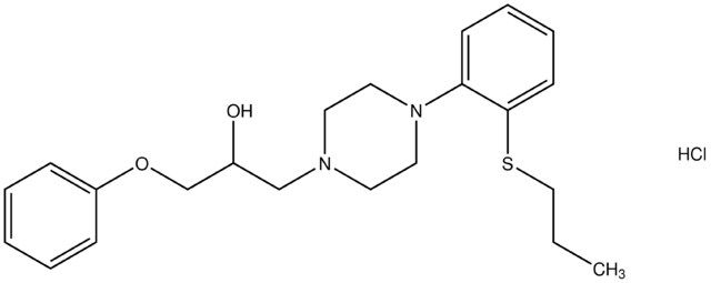 1-phenoxy-3-{4-[2-(propylsulfanyl)phenyl]-1-piperazinyl}-2-propanol hydrochloride