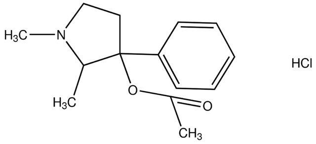 1,2-dimethyl-3-phenyl-3-pyrrolidinyl acetate hydrochloride