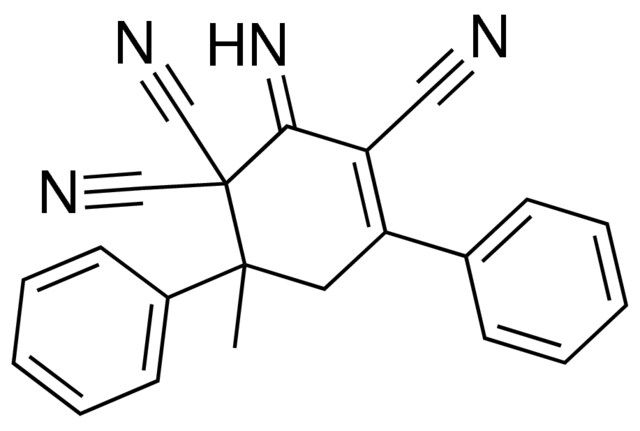 2-imino-6-methyl-4,6-diphenyl-3-cyclohexene-1,1,3-tricarbonitrile