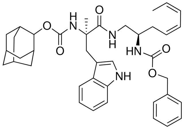 2-ADAMANTYL (1R)-2-[((2R)-2-[[(BENZYLOXY)CARBONYL]AMINO]-2-PHENYLETHYL)AMINO]-1-(1H-INDOL-3-YLMETHYL)-1-METHYL-2-OXOETHYLCARBAMATE