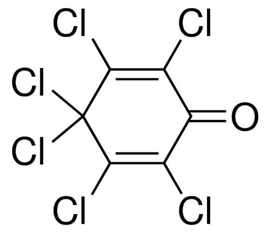 2,3,4,4,5,6-hexachloro-2,5-cyclohexadien-1-one