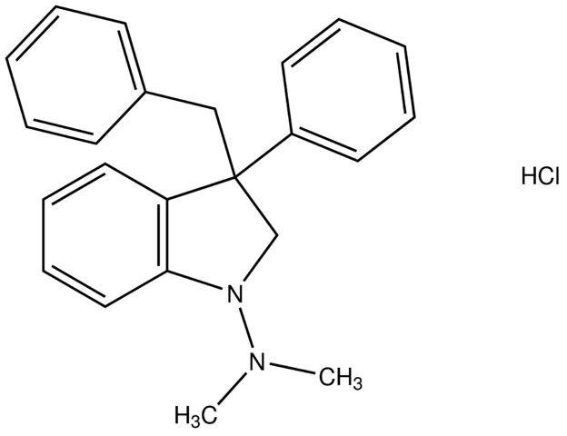 3-benzyl-N,N-dimethyl-3-phenyl-1-indolinamine hydrochloride