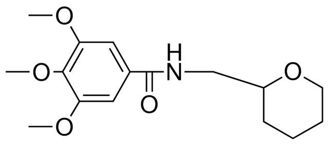 3,4,5-trimethoxy-N-(tetrahydro-2H-pyran-2-ylmethyl)benzamide