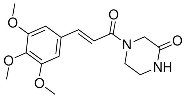 4-[(2E)-3-(3,4,5-trimethoxyphenyl)-2-propenoyl]-2-piperazinone