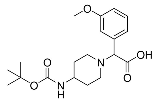 {4-[(tert-Butoxycarbonyl)amino]-1-piperidinyl}(3-methoxyphenyl)acetic acid