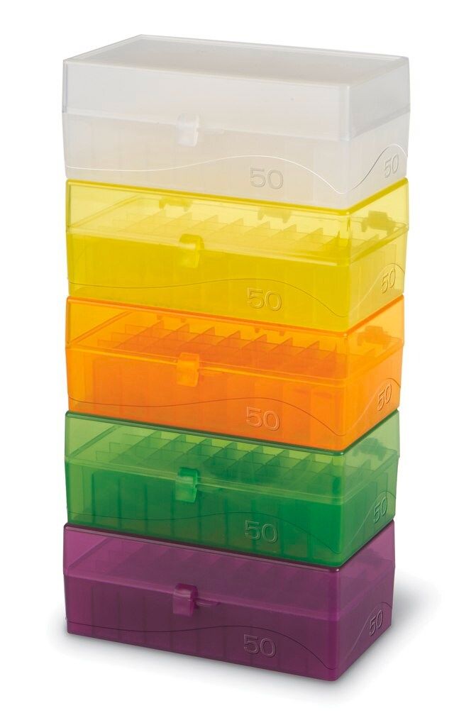 50-Well microtube storage box, for 1.5-2.0 mL tubes