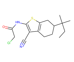 2-Chloro-N-[3-cyano-6-(1,1-dimethyl-propyl)-4,5,6,7-tetrahydro-benzo[b]thiophen-2-yl]-acetamide