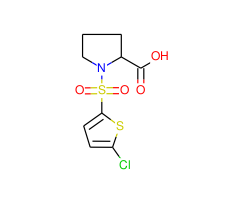 1-[(5-chlorothien-2-yl)sulfonyl]pyrrolidine-2-carboxylic acid