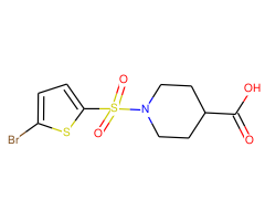 1-[(5-bromothien-2-yl)sulfonyl]piperidine-4-carboxylic acid