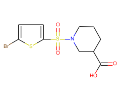 1-[(5-bromothien-2-yl)sulfonyl]piperidine-3-carboxylic acid