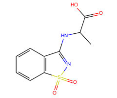 2-[(1,1-dioxido-1,2-benzisothiazol-3-yl)amino]propanoic acid