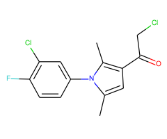 2-chloro-1-[1-(3-chloro-4-fluorophenyl)-2,5-dimethyl-1H-pyrrol-3-yl]ethanone