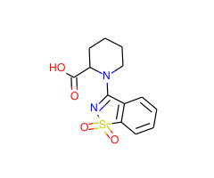 1-(1,1-dioxido-1,2-benzisothiazol-3-yl)piperidine-2-carboxylic acid