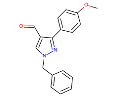 1-benzyl-3-(4-methoxyphenyl)-1H-pyrazole-4-carbaldehyde