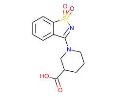 1-(1,1-dioxido-1,2-benzisothiazol-3-yl)piperidine-3-carboxylic acid