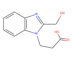 3-[2-(hydroxymethyl)-1H-benzimidazol-1-yl]propanoic acid hydrochloride hydrate