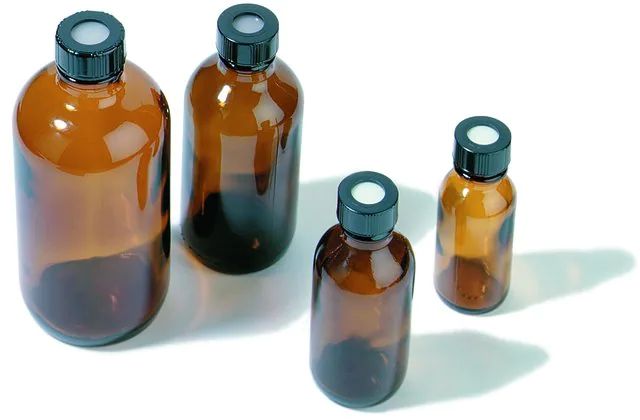 Amber storage bottles