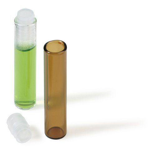 Shell vials with plugs, 8 x 35mm