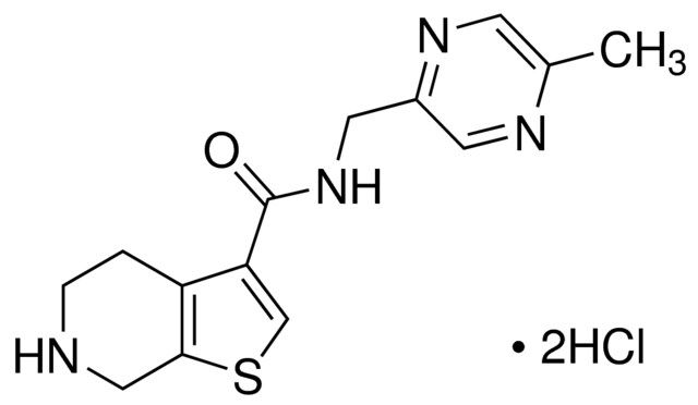 <i>N</i>-[(5-Methyl-2-pyrazinyl)methyl]-4,5,6,7-tetrahydrothieno[2,3-<i>c</i>]pyridine-3-carboxamide dihydrochloride