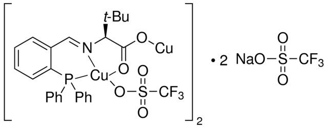 {Cuprous 2-[(2-diphenylphosphino)benzylideneamino]-3,3-dimethylbutyrate,triflatesodium triflate} complex, dimer